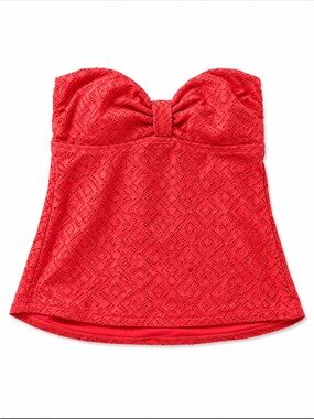 Catalina coral Strapless One-Piece Swim Tankini
